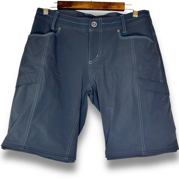 Kuhl Dark Gray Zip Off Hiking Outdoor Athleisure Shorts Size 8 - Picture 1 of 7